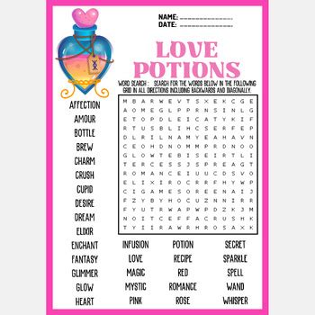 love potion crossword clue